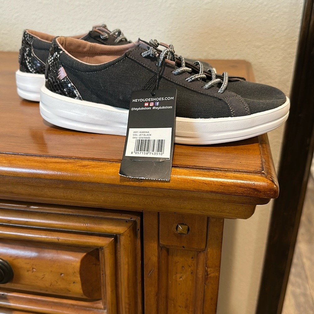 Hey Dude Shoes Womens 7 Karina Joy Gray. Never worn. New with tags.